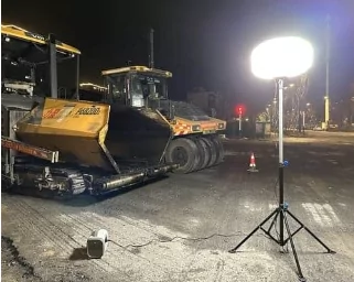 ballon éclairant chantier