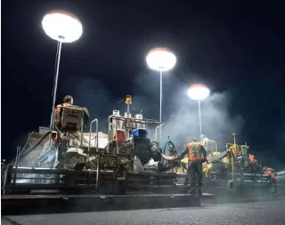 ballon éclairant chantier