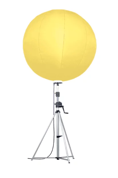 ballon éclairant sur trépied